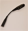Tilbehørskontaktmed kabel for ørehøyttaler, Hytera PD6/HP5,6,7,10 cm kabel. 3,5 mm hunnkontakt