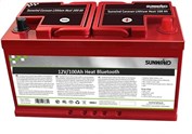 Batteri Sunwind Lithium 12/100Ah 100A BMS- Varme og Bluetooth